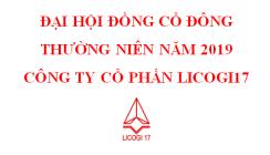 Quyết định triệu tập và giấy mời tham dự đại hội đồng cổ đông thường niên năm 2019