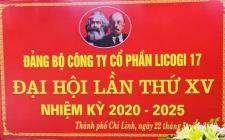 ĐẠI HỘI ĐẢNG BỘ CÔNG TY CỔ PHẦN LICOGI17 LẦN THỨ XV, NHIỆM KỲ 2020 – 2025